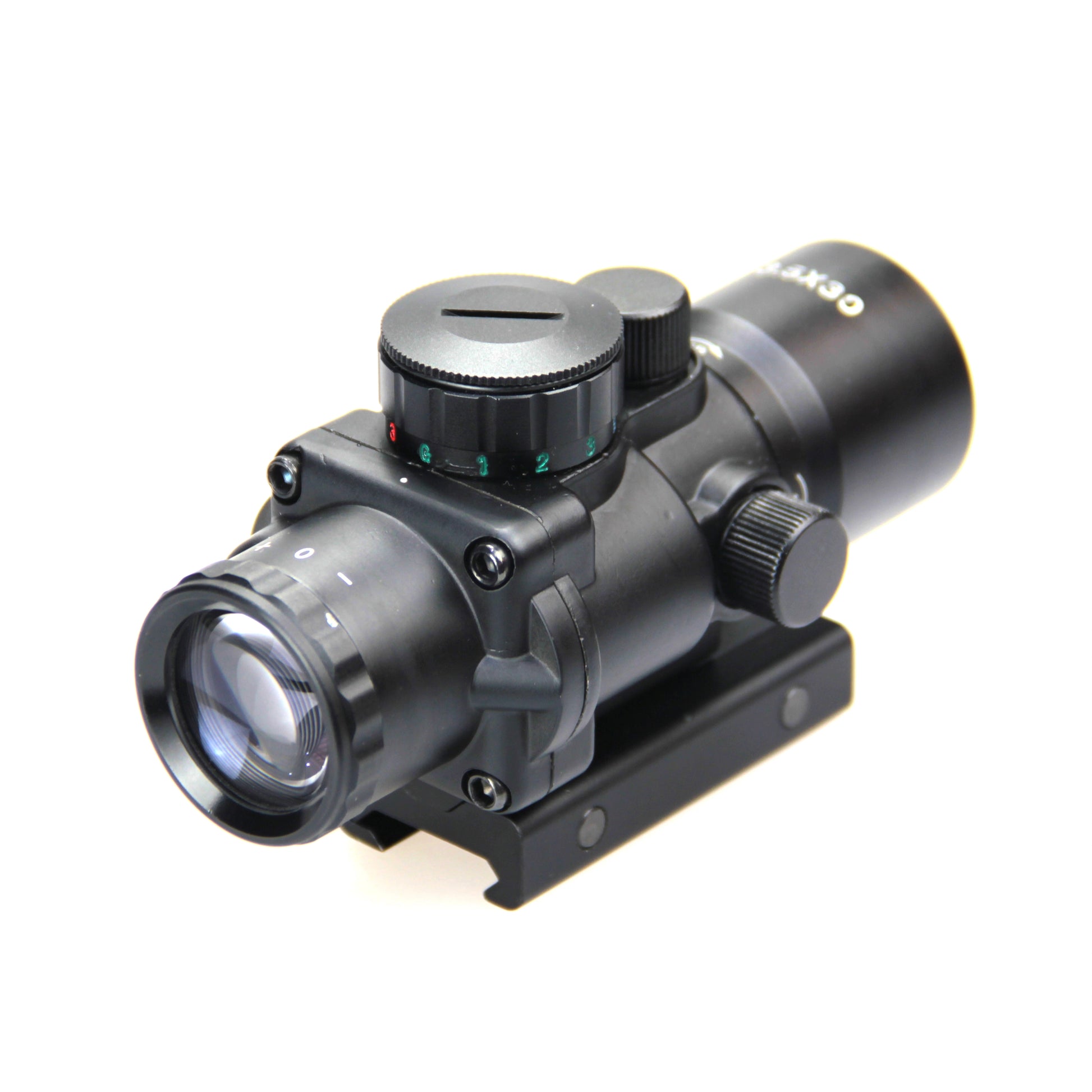 3.5X30 Prism Scope Red Green Blue Glass Etched Rapid Range Scope