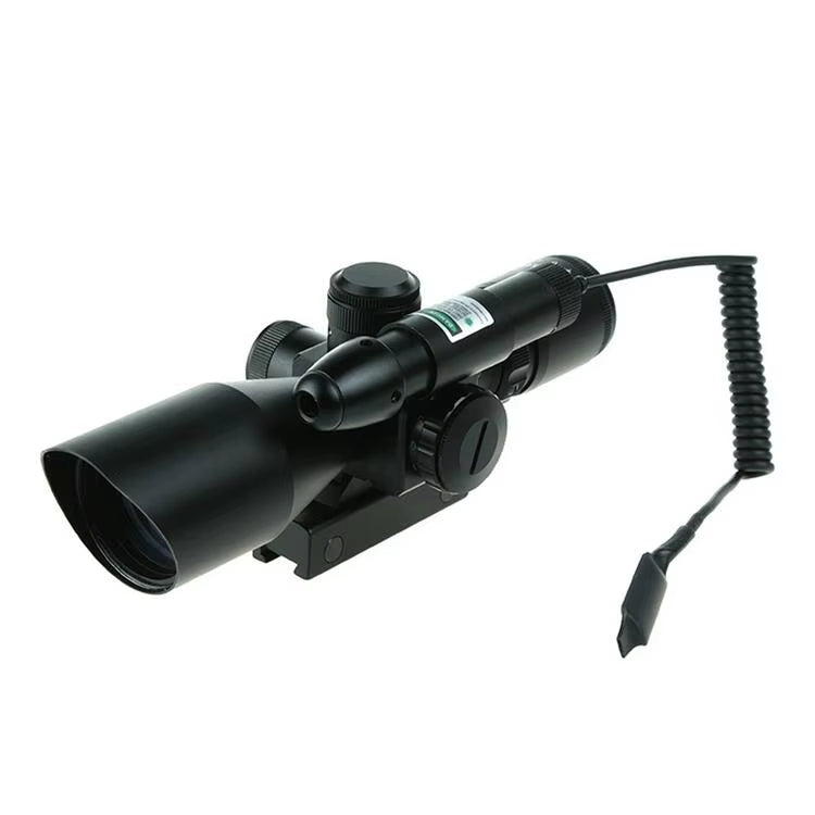 2.5-10x40 Green Laser Cut Sunshade/ Green Laser Scope