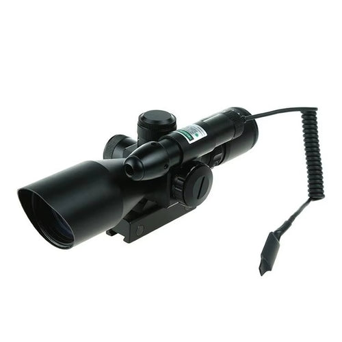 2.5-10x40 Green Laser Cut Sunshade/ Green Laser Scope