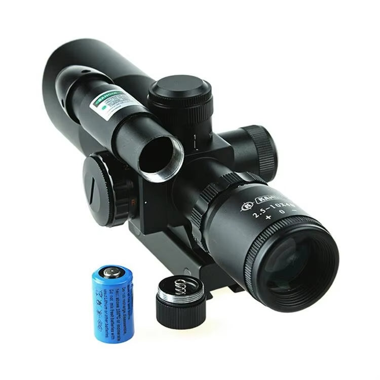2.5-10x40 Green Laser Cut Sunshade/ Green Laser Scope