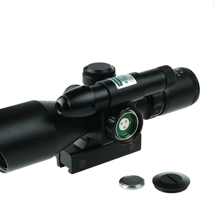 2.5-10x40 Green Laser Cut Sunshade/ Green Laser Scope