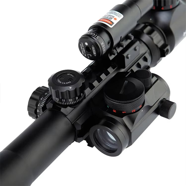 Hotselling Combo Scope C3-9X40EG COMBO Dual Illumination,Red Laser,Red&Green Dot Sight Optical Scopes