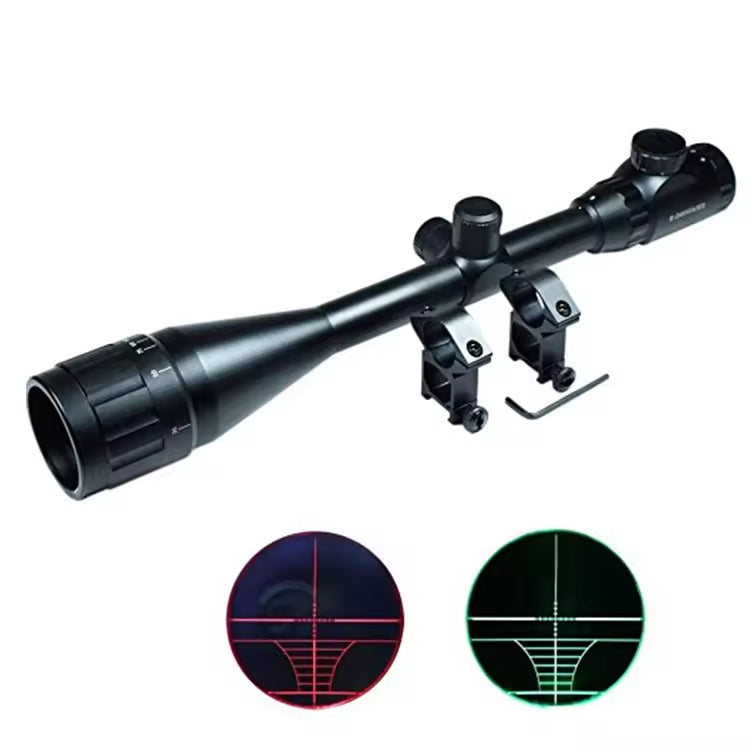 4-16x50mm AOEG Optics Hunting Scope with 5 Level Brightness Adjustment Red/Green Illuminated Crosshair